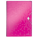 MAPA PLASTIC A4 LEITZ Wow Proiect, 6 compartimente expandabile, CULORI METALIZATE