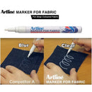 MARKER pentru TEXTILE ARTLINE for Fabric, ALB - scriere 1,20 mm