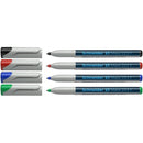 MARKER OHP NON-PERMANENT SCHNEIDER, set 4 culori, scriere de la 0,40 mm la 1,00 mm