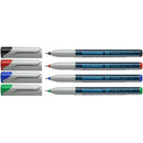 MARKER OHP NON-PERMANENT SCHNEIDER, set 4 culori, scriere de la 0,40 mm la 1,00 mm