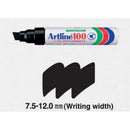 MARKER PERMANENT ARTLINE 100, varf tesit - scriere 7,50-12,00 mm