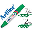 MARKER PERMANENT ARTLINE 100, varf tesit - scriere 7,50-12,00 mm