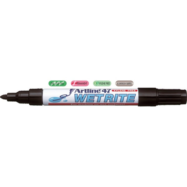 MARKER SUPRAFETE UMEDE ARTLINE 47, NEGRU - scriere 1,50 mm
