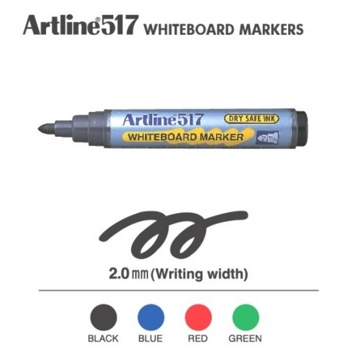 MARKER WHITEBOARD ARTLINE 517 Dry safe ink - scriere 2,00 mm