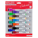 MARKER WHITEBOARD DACO MK220, set 12 culori, cu burete - scriere 1,00-2,00 mm