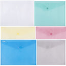 MAPA PLASTIC A6 DONAU, INCHIDERE cu CAPSA, CULORI TRANSPARENTE, set 10 buc