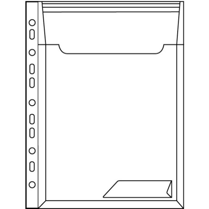 MAPA PLASTIC A4 LEITZ Combi File Jumbo, cu BURDUF si eticheta, set 3 buc, TRANSPARENTA