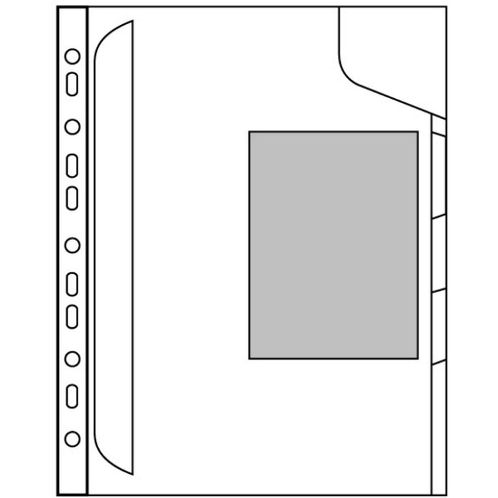 MAPA PLASTIC A4 LEITZ Combi File, cu separatoare, set 3 buc, TRANSPARENTA