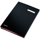 MAPA CARTON NEGRU, A4+, pentru SEMNATURI, ESSELTE, 20 file