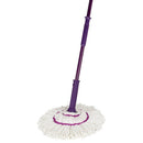 MOP sistem CLICK-CLICK OTI din microfibra cu coada metalica 130 cm si sistem autoblocare la stoarcere