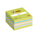 NOTES ADEZIV CUB 76 x 76mm, 3M, 450 file/set, VERDE+GALBEN