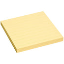 NOTES ADEZIV 100 x 100mm, 2824, 100 file/set, PASTEL GALBEN