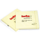 NOTES ADEZIV 100 x 100mm, 2824, 100 file/set, PASTEL GALBEN