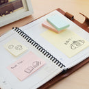 NOTES ADEZIV 76 x 101mm, HO-21008, 100 file/set, PASTEL GALBEN