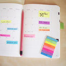 INDEX ADEZIV 8 x 45mm, HO-21401, NEON, PLASTIC, 8 x 20 file/set