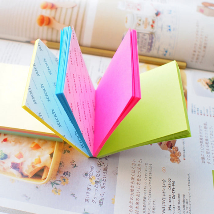 NOTES ADEZIV 76 x 76mm, HO-21571, 4 x 25 file/set, NEON MIX