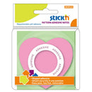 NOTES ADEZIV FORMA INIMA 70 x 70mm, HO-21545, 50 file/set, NEON ROZ