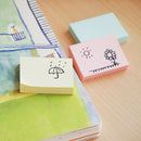 NOTES ADEZIV 38 x 51mm, HO-21530, 12 x 100 file/set, PASTEL GALBEN