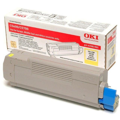 OKI TONER 43381905 YELLOW - 2000pagini*