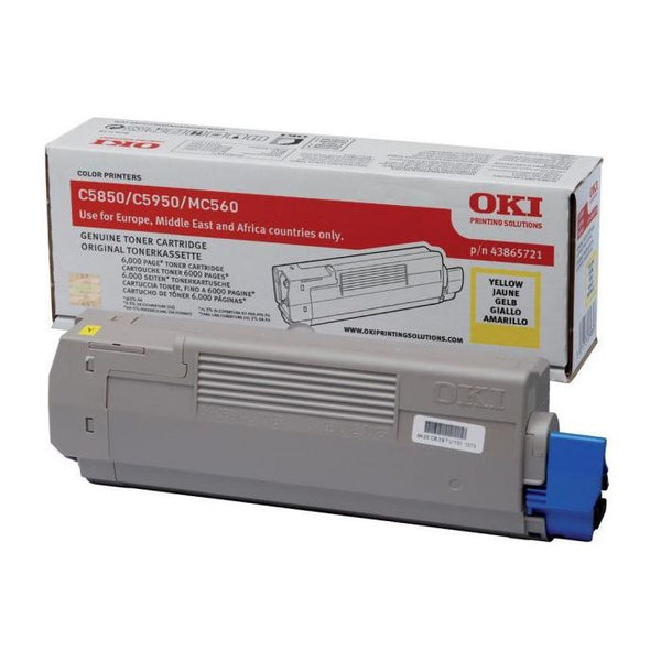 OKI TONER 43865721 YELLOW - 6000pagini*