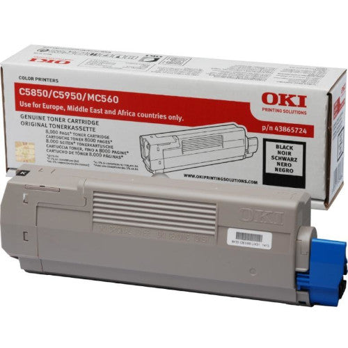 OKI TONER 43865724 BLACK - 8000pagini*