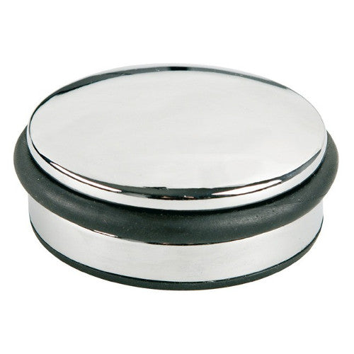 OPRITOR METALIC pentru usa ALCO Design, rotund, cu inel de cauciuc, argintiu*