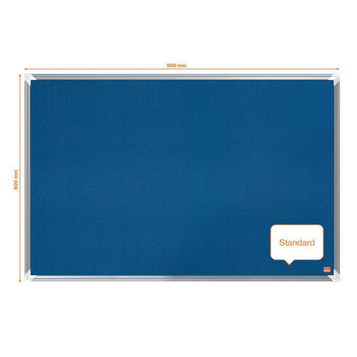 PANOU TEXTIL 60 x 90 ALBASTRU PREMIUM PLUS NOBO*