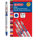 PIX GEL cu CAPAC HERLITZ Shiny, 0,5 mm, ALBASTRU
