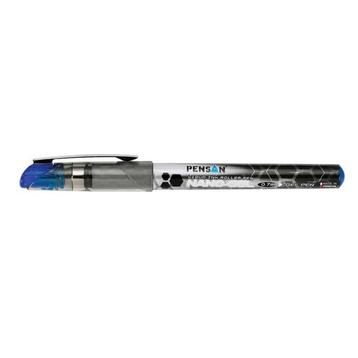 PIX GEL cu CAPAC PENSAN NANO GEL, ALBASTRU, scriere 0,7 mm