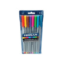 PIX PLASTIC cu CAPAC PENSAN TRIBALL, 1,00 mm, COLOR, set 8 buc