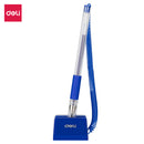 PIX PLASTIC de BIROU CU SUPORT AUTOADEZIV si SNUR DELI, scriere 0,5 mm, VERTICAL