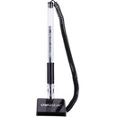 PIX PLASTIC de BIROU CU SUPORT AUTOADEZIV si SNUR DELI, scriere 0,5 mm, VERTICAL