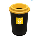 COS PLASTIC PLAFOR ECO, pentru colectare selectiva, 50 litri, NEGRU cu CAPAC COLOR*