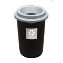 COS PLASTIC PLAFOR ECO, pentru colectare selectiva, 50 litri, NEGRU cu CAPAC COLOR*
