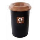COS PLASTIC PLAFOR ECO, pentru colectare selectiva, 50 litri, NEGRU cu CAPAC COLOR*