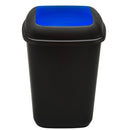 COS PLASTIC PLAFOR Quatro pentru colectare selectiva, 28 litri, negru cu CAPAC BATANT COLOR*