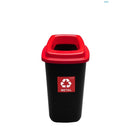 COS PLASTIC PLAFOR Sort, pentru colectare selectiva, 28 litri, negru cu CAPAC COLOR*