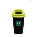 COS PLASTIC PLAFOR SORT, pentru colectare selectiva, 90 litri, NEGRU cu CAPAC COLOR*