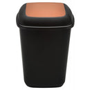 COS PLASTIC PLAFOR Quatro pentru colectare selectiva, 90 litri, negru cu CAPAC BATANT COLOR*