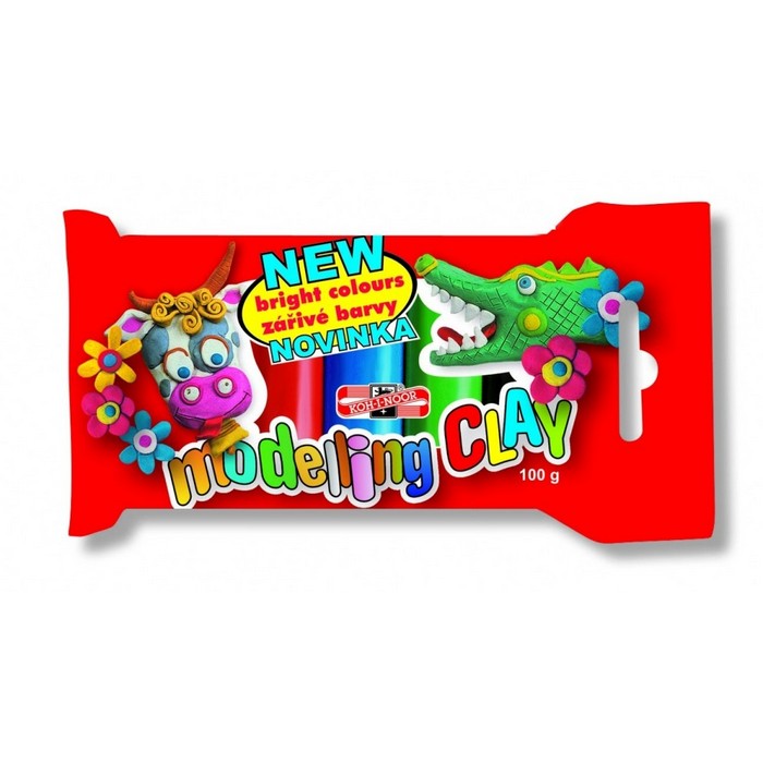PLASTILINA COLOR KOH-I-NOOR, set 5 culori