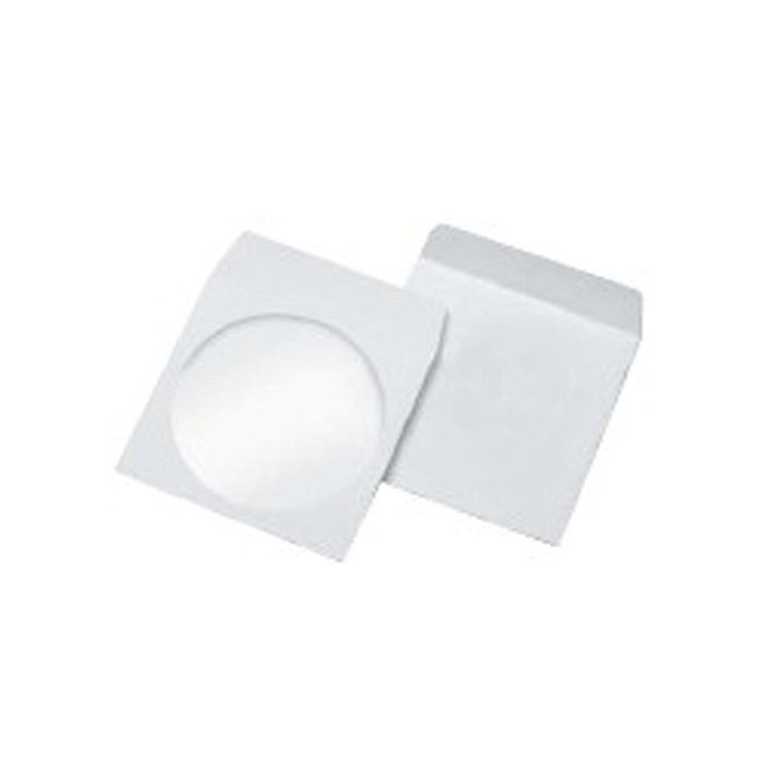 PLIC CD/DVD 154292, 124 x 124 mm, GUMAT, ALB, cutie de 1000 buc
