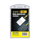 PORTCARD PVC RIGID VERTICAL DUBLU KEJEA KJ-190, 55 x 90 mm, set 5 buc