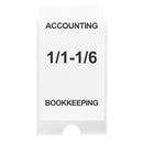 PORTETICHETA PROBECO autoadeziva + Insert, 55x102 mm, set 6 buc