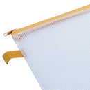 MAPA PLASTIC A4 DELI MESH ZIP, cu FERMOAR, CULORI MIXATE ASORTATE