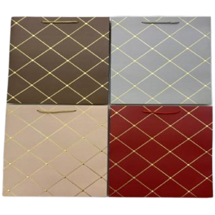 PUNGA CADOURI GIFT BAGS, carton embosat, design Elegant, 40 x 30 x 12 cm, modele asortate*
