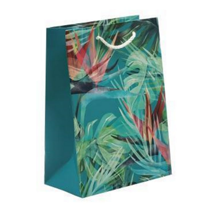 PUNGA CADOURI GIFT BAGS, carton mat 210 g, design Exotic Flowers, 26 x 32 x 10 cm, modele asortate*