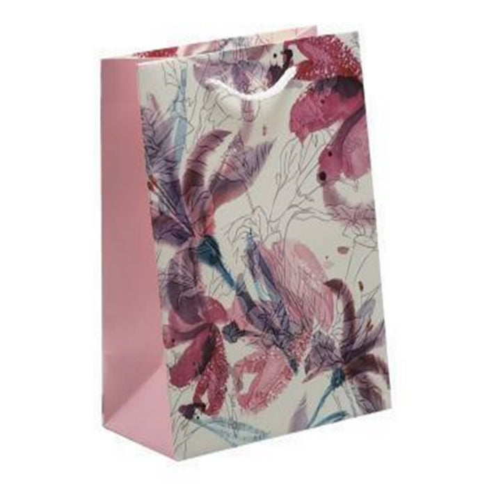 PUNGA CADOURI GIFT BAGS, carton mat 210 g, design Exotic Flowers, 26 x 32 x 10 cm, modele asortate*