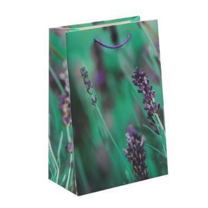 PUNGA CADOURI GIFT BAGS, carton mat 210 g, design Lavander, 31 x 42 x 12 cm, modele asortate*