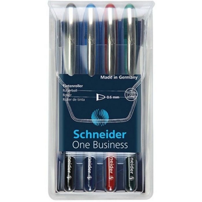 ROLLERPOINT SCHNEIDER One Business / One Hybrid C, set 4 culori, scriere de la 0,3 mm pana la 0,6 mm