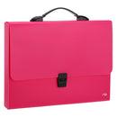 GEANTA PLASTIC A4 DELI, MIX CULORI NEON cu maner